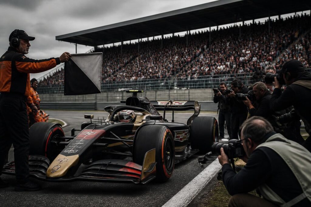 cadillac recibe su primera sanción en la f1 tras la penalización impuesta a sergio pérez, marcando un momento histórico en la competición.