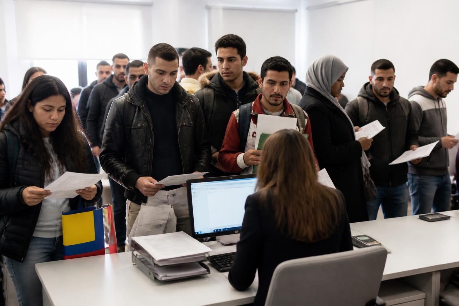 colombianos, argelinos y peruanos lideran las 3.600 citas para la regularización de migrantes en pamplona, facilitando su integración y acceso a derechos.