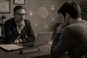 explora el debate sobre el impacto de la inteligencia artificial en la psicología, donde el usuario es responsable de su conducta, mientras el profesional debe afrontar distintas responsabilidades éticas y legales.