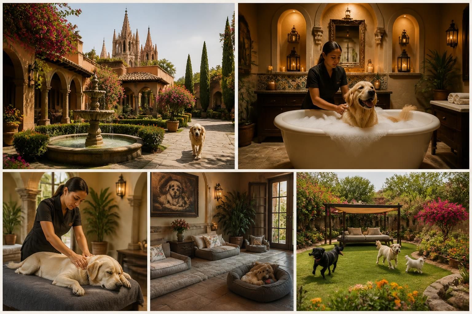 descubre el nuevo resort de lujo en san miguel de allende, el destino perfecto para consentir a tu perro con un spa exclusivo y experiencias inolvidables.