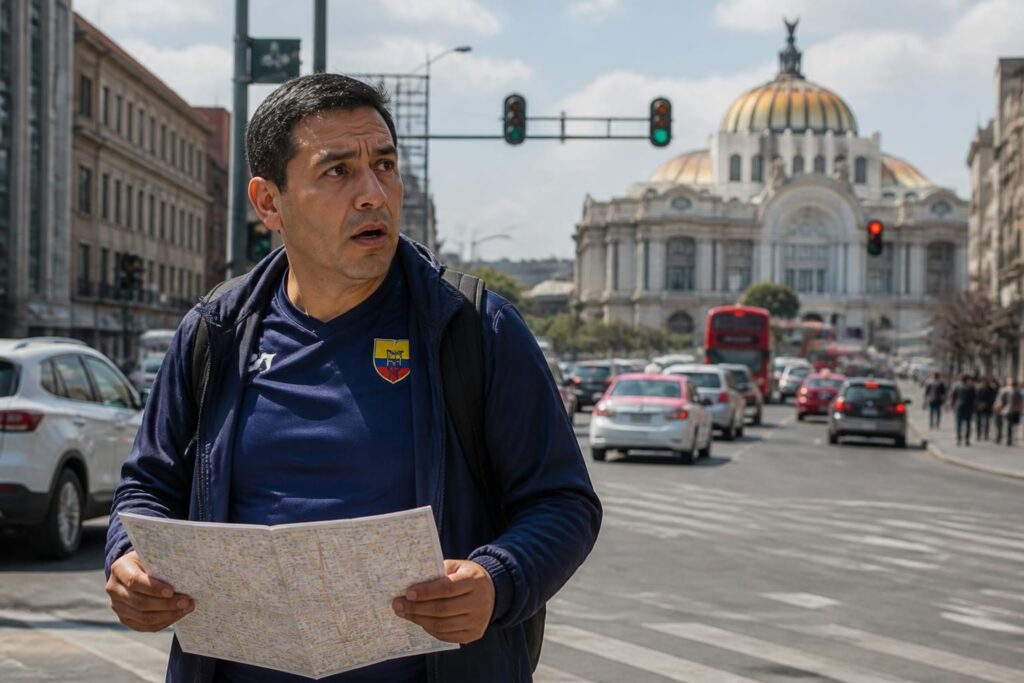 entrenador de ecuador enfrenta inesperados desafíos logísticos durante su estancia en ciudad de méxico, afectando la preparación del equipo.