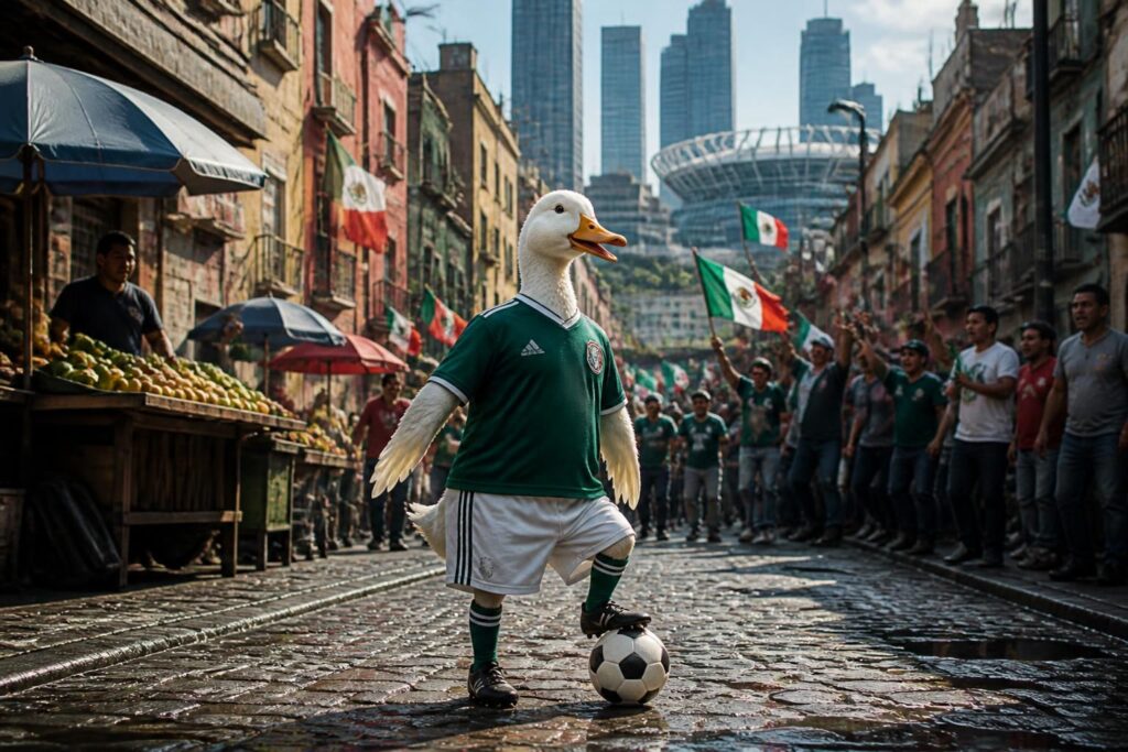 descubre la inspiradora historia de fútbol y perseverancia de merlin el pato, desde las calles de ciudad de méxico hasta convertirse en una estrella en la copa del mundo.
