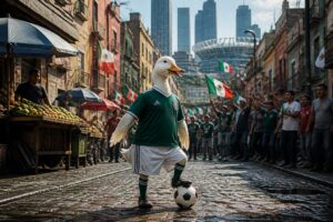 descubre la inspiradora historia de fútbol y perseverancia de merlin el pato, desde las calles de ciudad de méxico hasta convertirse en una estrella en la copa del mundo.