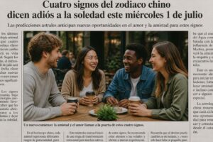 la soledad termina para cuatro signos del zodiaco chino el miércoles 1 de julio. descubre cuáles son y cómo cambiará tu vida a partir de esa fecha.