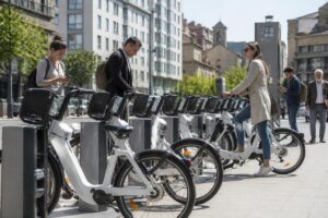 seis empresas compiten en pamplona para implementar un innovador sistema de alquiler de bicicletas eléctricas, fomentando la movilidad sostenible en la ciudad.