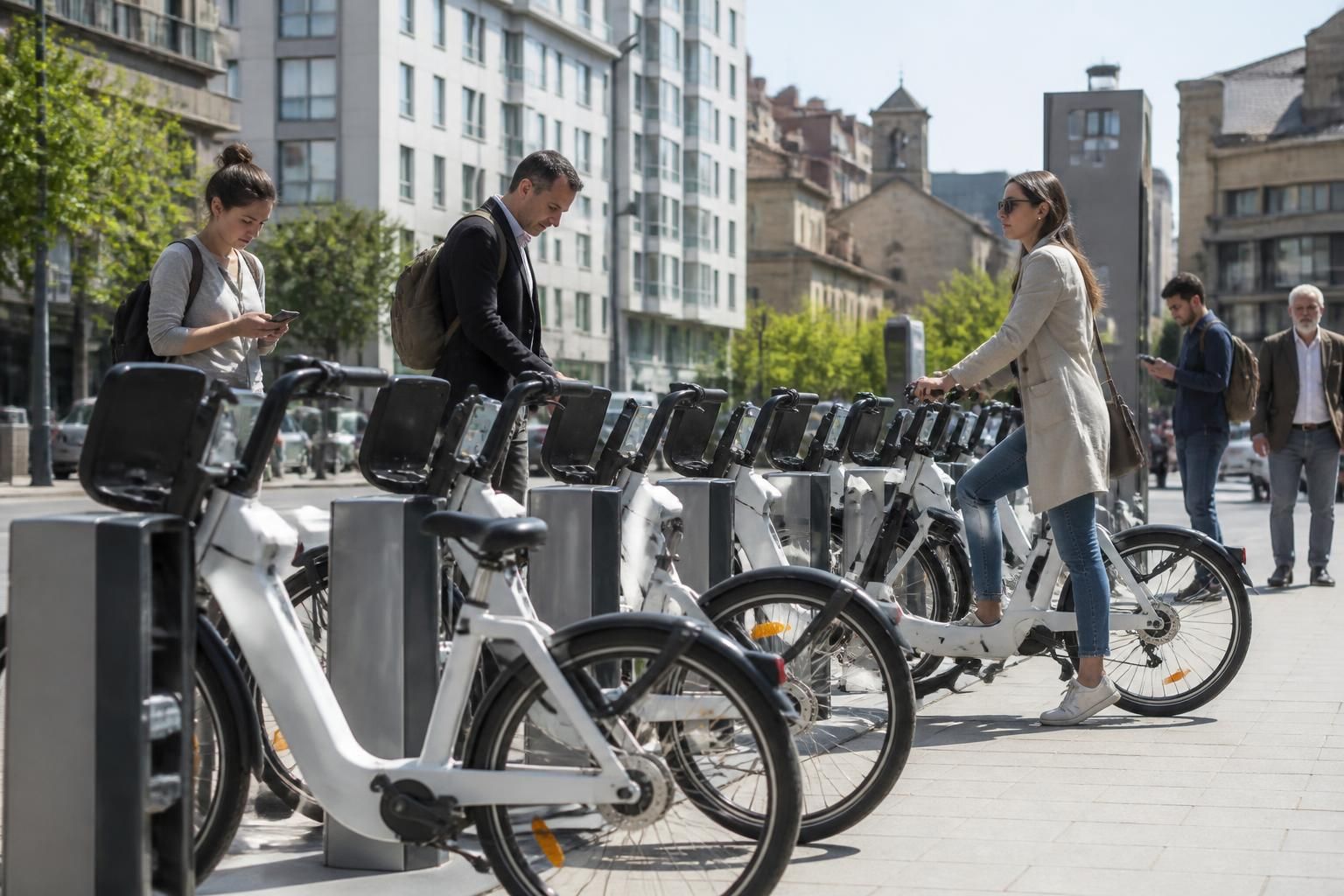 seis empresas compiten en pamplona para implementar un innovador sistema de alquiler de bicicletas eléctricas, fomentando la movilidad sostenible en la ciudad.