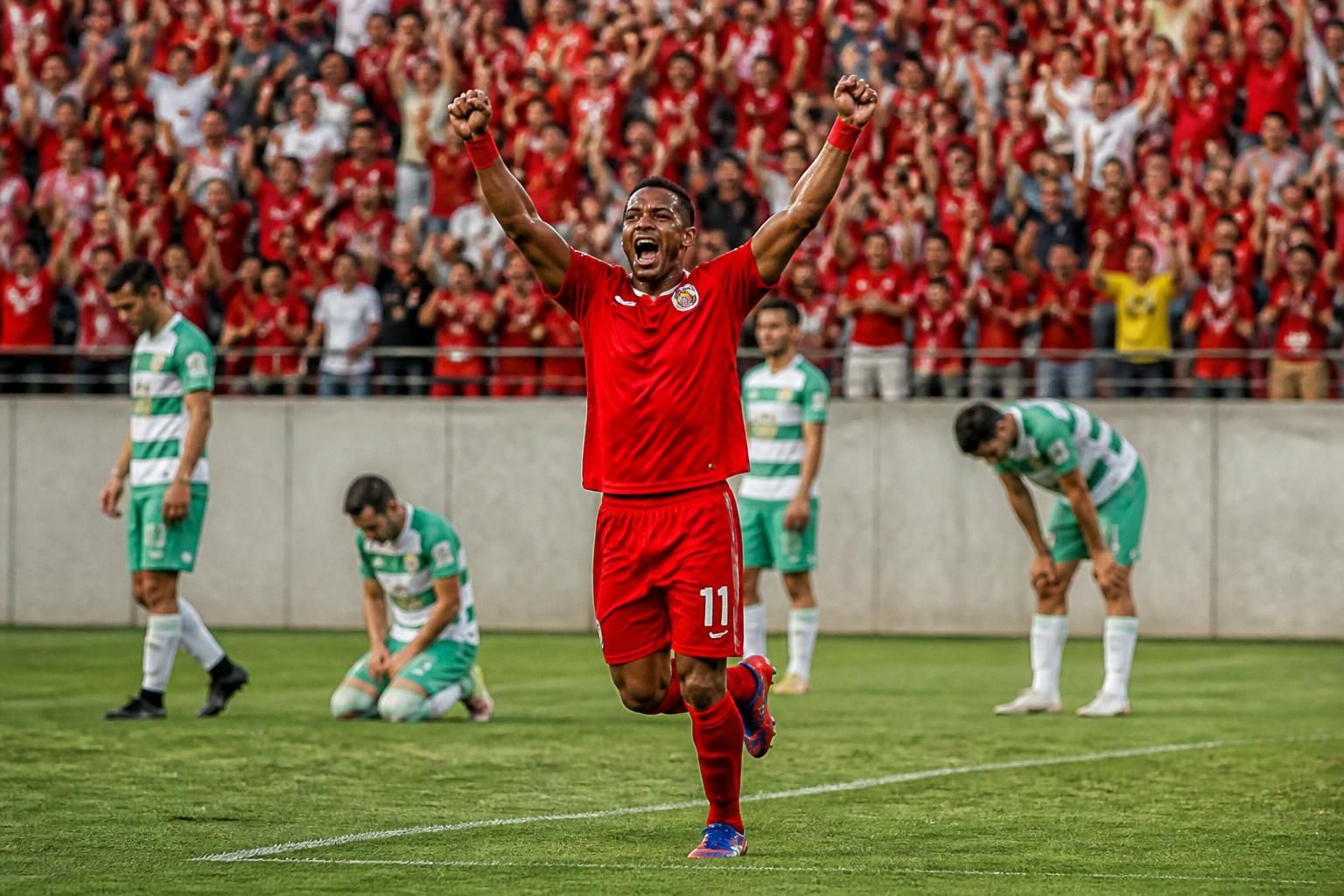 américa de cali vence a santos laguna con un emocionante gol en el último minuto, asegurando una victoria memorable.