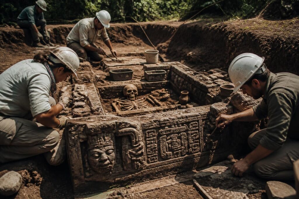 arqueólogos en méxico descubren un altar pre-azteca que ofrece evidencia de prácticas de sacrificio humano, revelando nuevos aspectos de la antigua cultura mesoamericana.