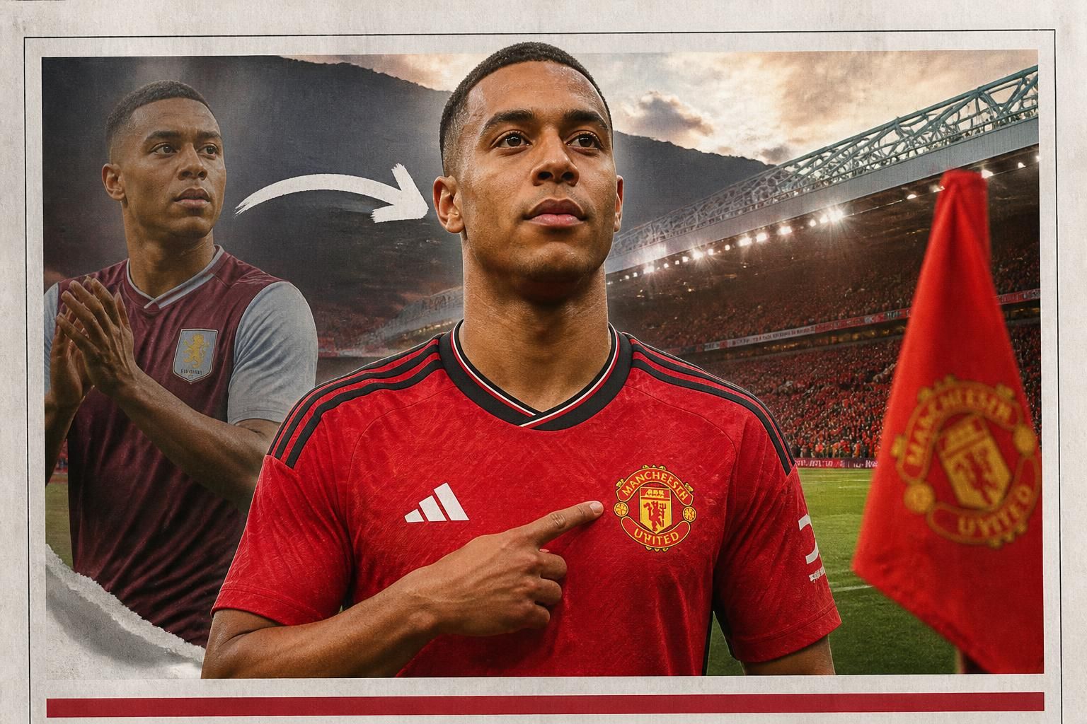 manchester united refuerza su mediocampo con la incorporación del talentoso youri tielemans, procedente de aston villa, en busca de fortalecer su equipo esta temporada.