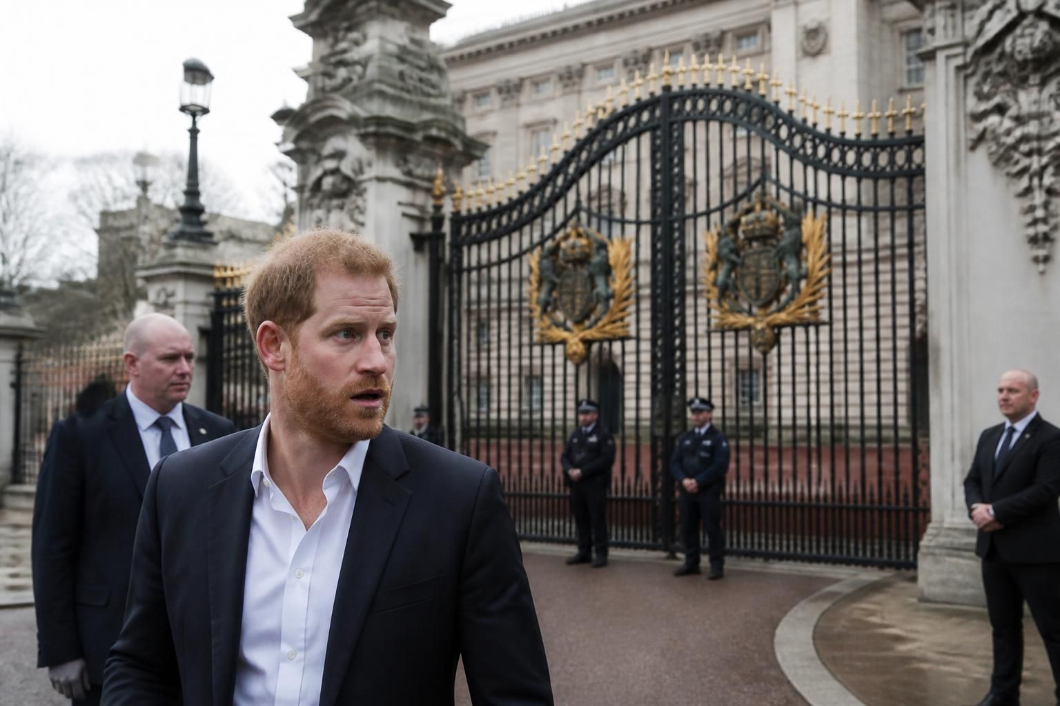 descubre el inesperado giro en la saga real con el cierre de las puertas del palacio de buckingham al príncipe harry. entérate de todos los detalles y las consecuencias de esta decisión histórica.