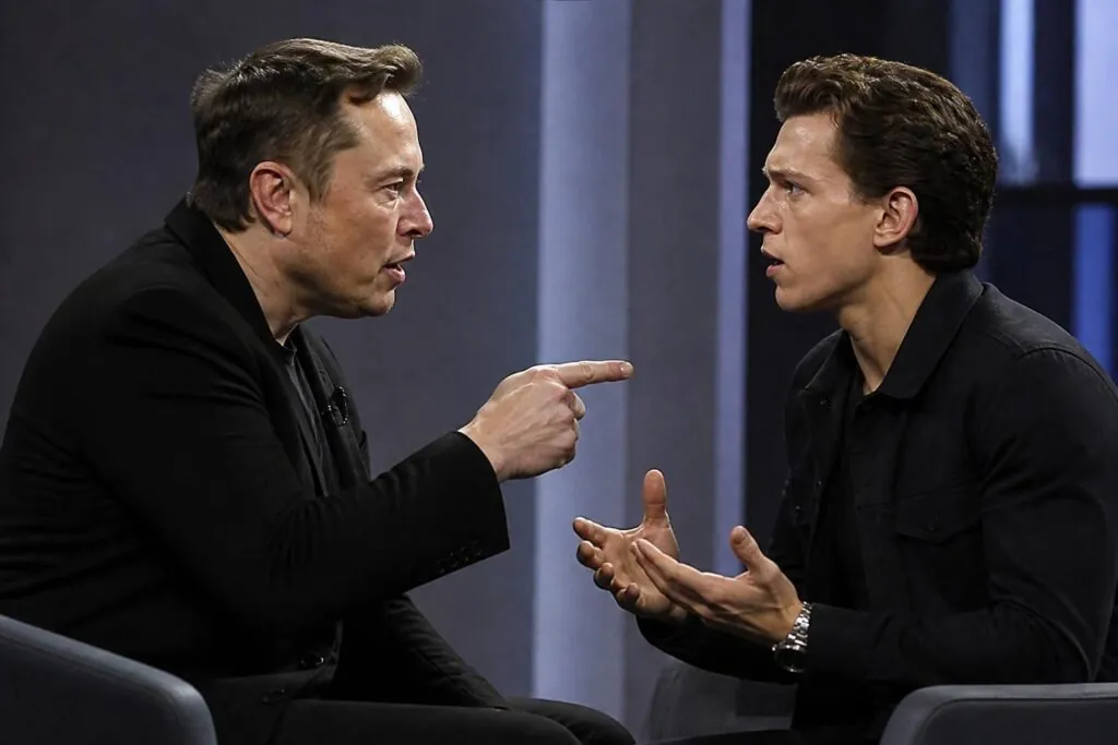 descubre la inesperada disputa entre elon musk y tom holland por 'la odisea', y conoce al actor sorprendente que realmente está en medio del conflicto.