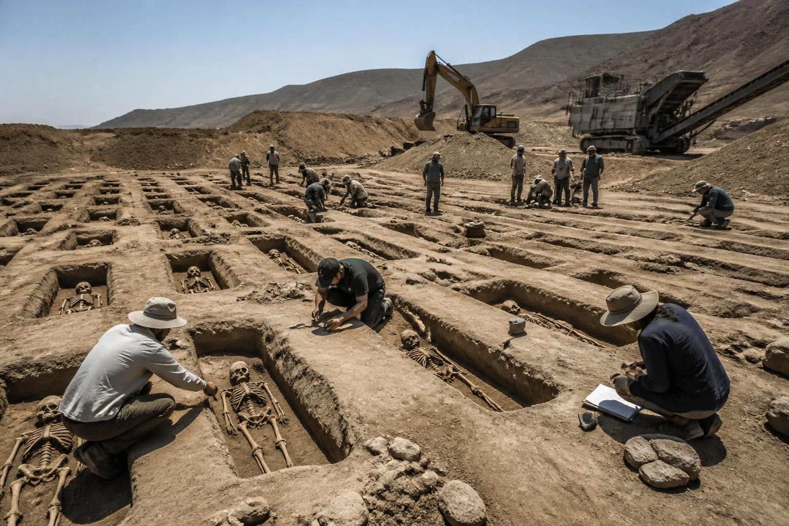 descubre cómo la búsqueda de máquinas para hacer pasta llevó al hallazgo de 85 tumbas milenarias, revelando secretos arqueológicos sorprendentes.