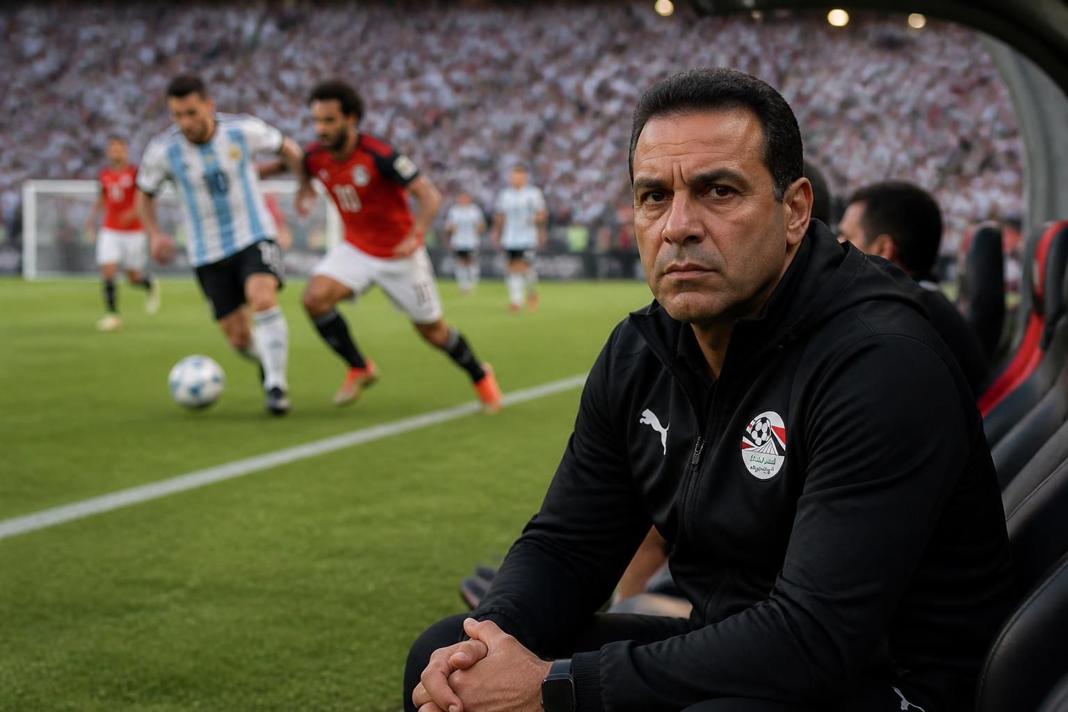 el entrenador de egipto señala que la eliminación frente a argentina se debió a circunstancias externas que afectaron el rendimiento del equipo en el partido.
