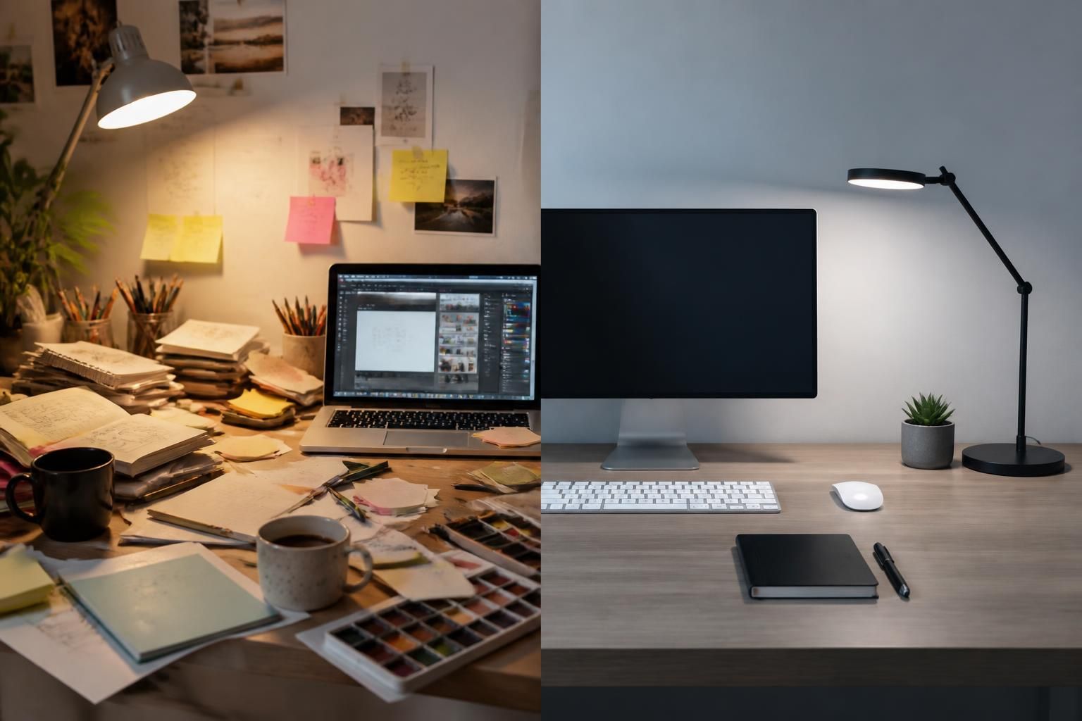 descubre cómo un escritorio desordenado puede potenciar la creatividad según expertos en psicología. explora los beneficios de un entorno caótico para tu mente innovadora.