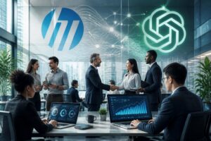 hp (hpq) sube un 10.4% tras anunciar su alianza estratégica con openai, enfocada en revolucionar el futuro del trabajo mediante tecnologías innovadoras y colaboraciones pioneras.