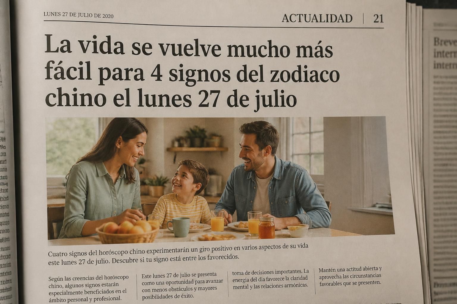 el lunes 27 de julio, la vida se vuelve mucho más fácil para 4 signos del zodiaco chino. descubre quiénes serán los afortunados y cómo aprovechar esta energía positiva.