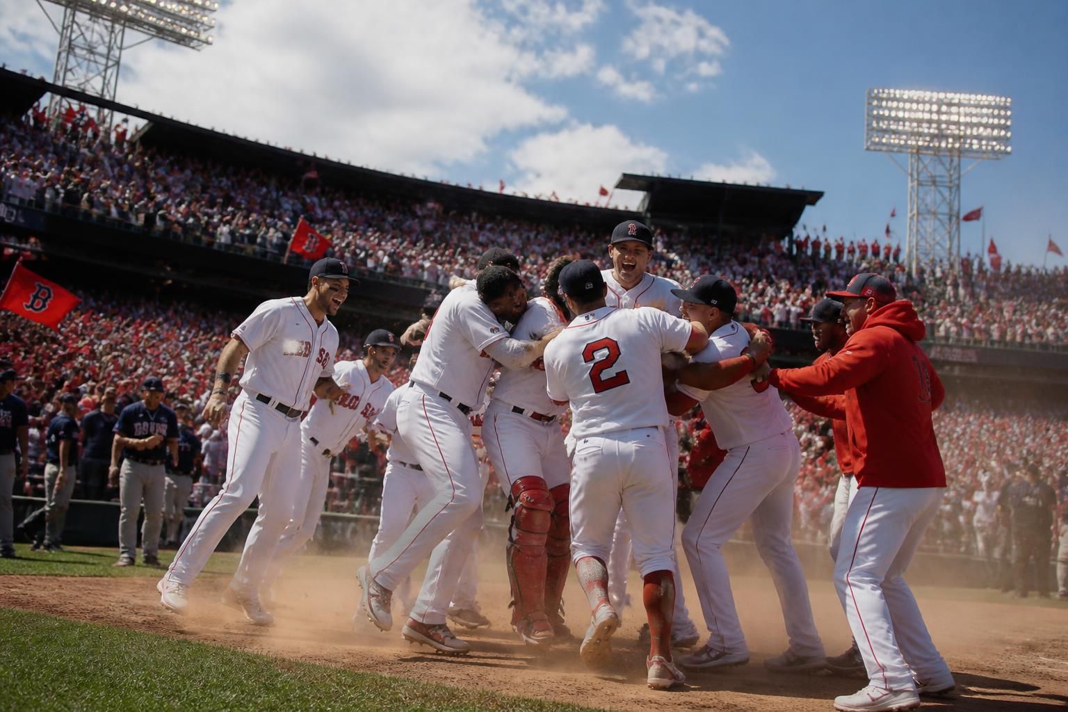 los medias rojas vencen a los rays y logran su primera racha de 13 victorias consecutivas desde 1948, destacando su dominio histórico en el béisbol.