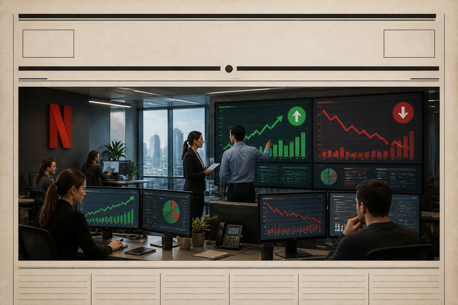 netflix supera las expectativas de beneficios en el último trimestre, aunque sus ingresos no alcanzan las previsiones anticipadas por los analistas.
