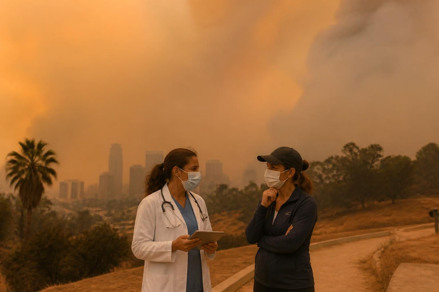 opinión médica sobre los riesgos y beneficios de hacer ejercicio al aire libre durante la presencia de humo de incendios forestales, consejos para proteger la salud y recomendaciones para mantener una actividad segura.
