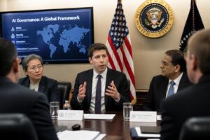 sam altman propone la creación de un árbitro global para la inteligencia artificial y busca la colaboración del gobierno estadounidense para regular esta tecnología emergente.