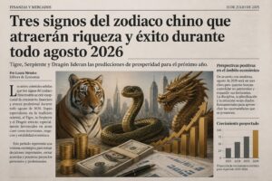descubre los tres signos del zodiaco chino que atraerán riqueza y éxito durante todo agosto 2026. prepárate para aprovechar al máximo este mes de oportunidades y prosperidad.