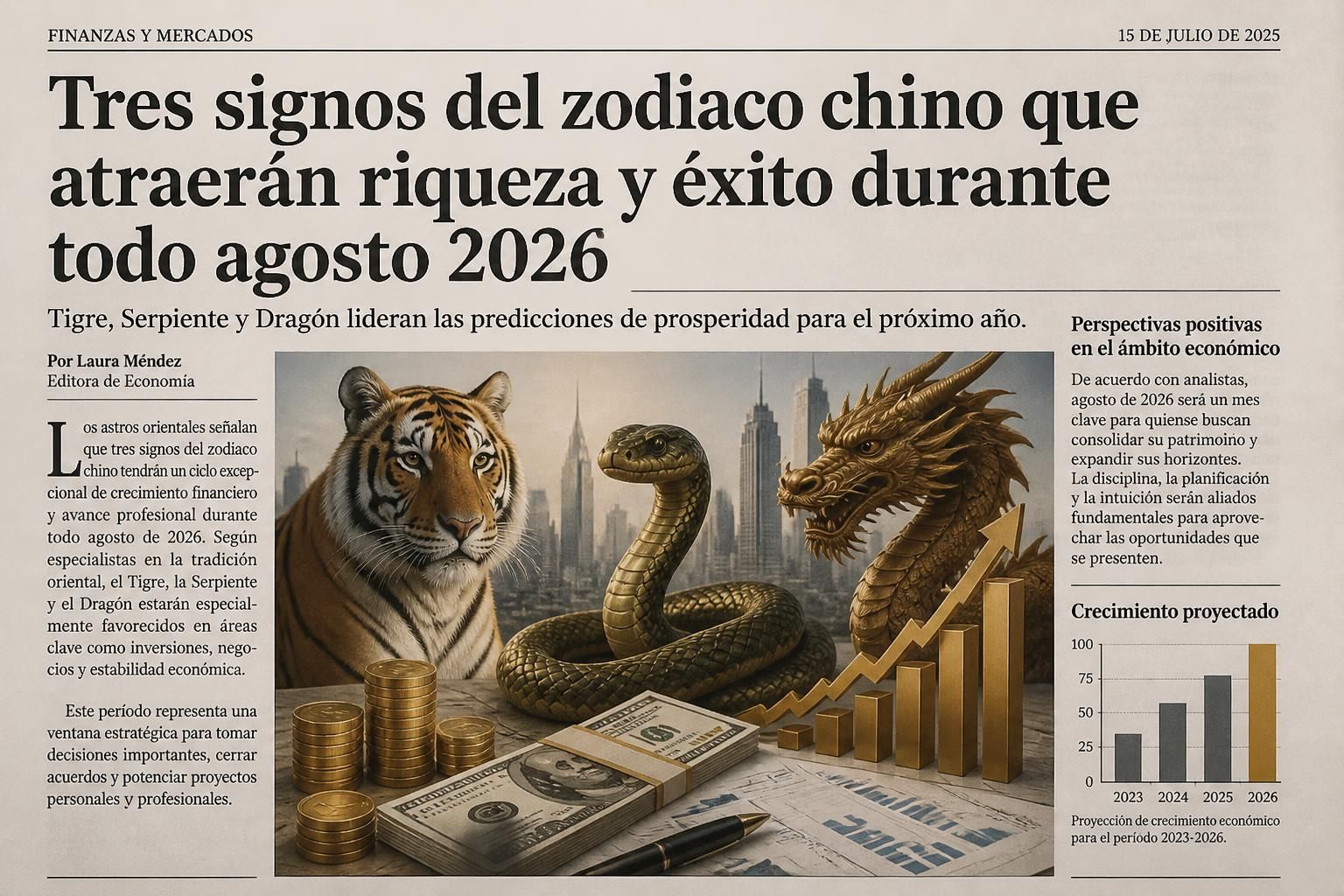 descubre los tres signos del zodiaco chino que atraerán riqueza y éxito durante todo agosto 2026. prepárate para aprovechar al máximo este mes de oportunidades y prosperidad.