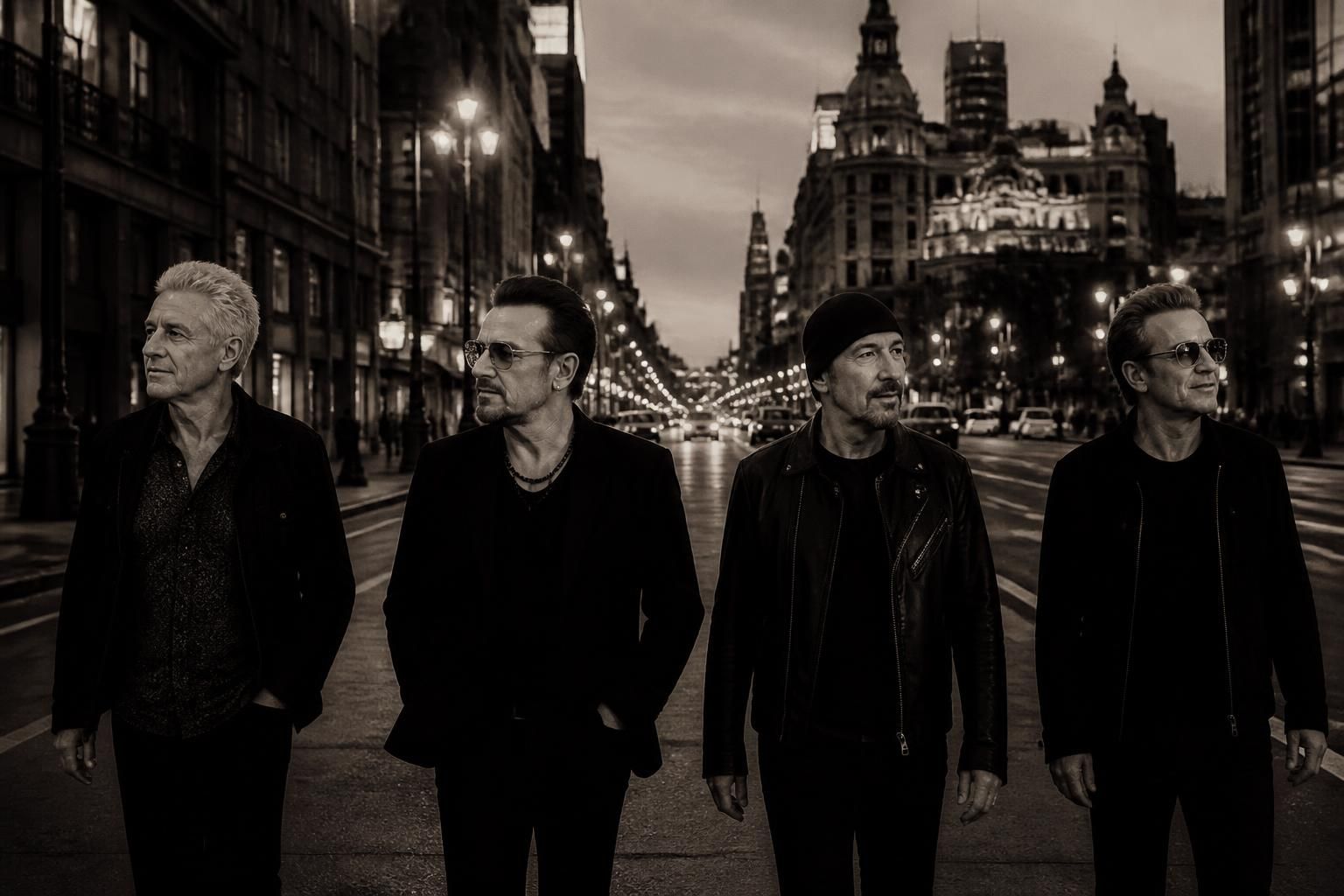 u2 regresa con su nuevo sencillo "street of dreams" y anuncia su primer álbum en nueve años, marcando un esperado regreso en la escena musical.