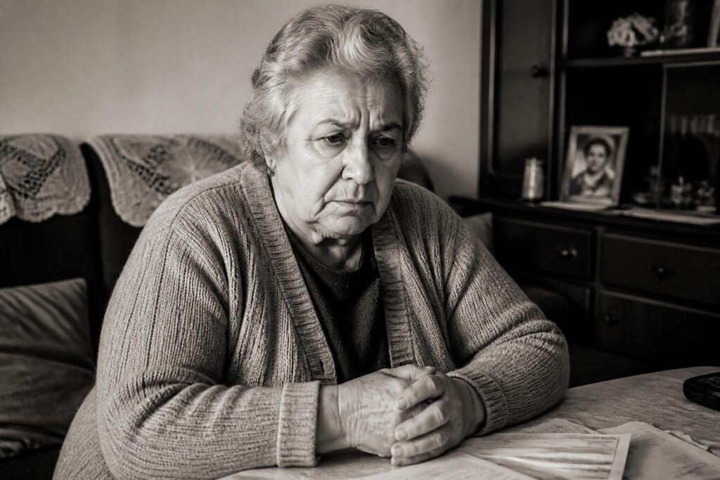 carmen morera, pensionada, denuncia un recorte injusto del 18% en su jubilación, destacando la preocupación por los derechos de los jubilados.
