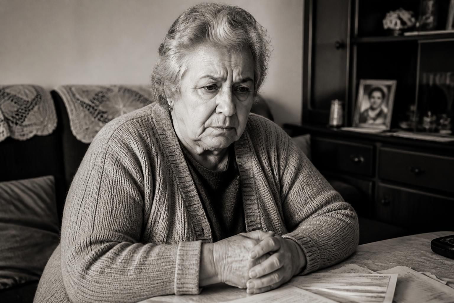 carmen morera, pensionada, denuncia un recorte injusto del 18% en su jubilación, destacando la preocupación por los derechos de los jubilados.