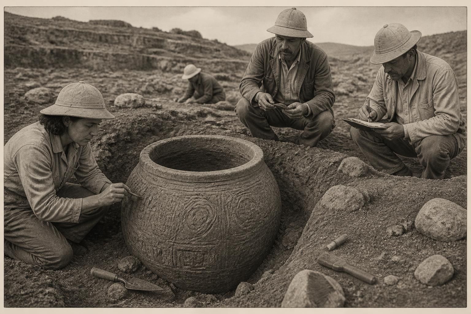 explora cómo el hallazgo de una vasija de más de 10,000 años está transformando nuestra comprensión de la evolución de la comunicación ancestral.