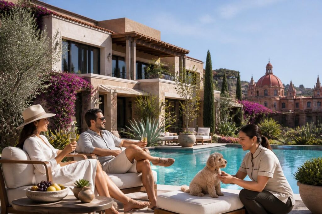 descubre un resort de lujo en san miguel de allende que ofrece servicios cinco estrellas para ti y mimos especiales para tu perro. ¡una experiencia inolvidable para toda la familia!