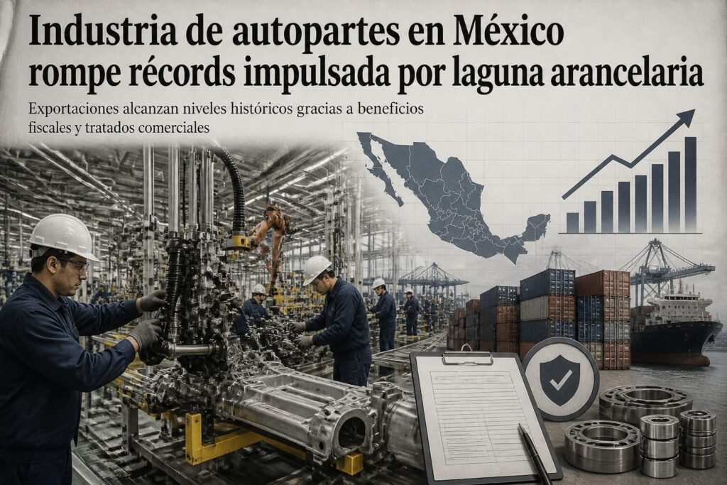 la industria de autopartes en méxico alcanza nuevos récords gracias a una laguna arancelaria, impulsando el crecimiento y la competitividad del sector automotriz nacional.