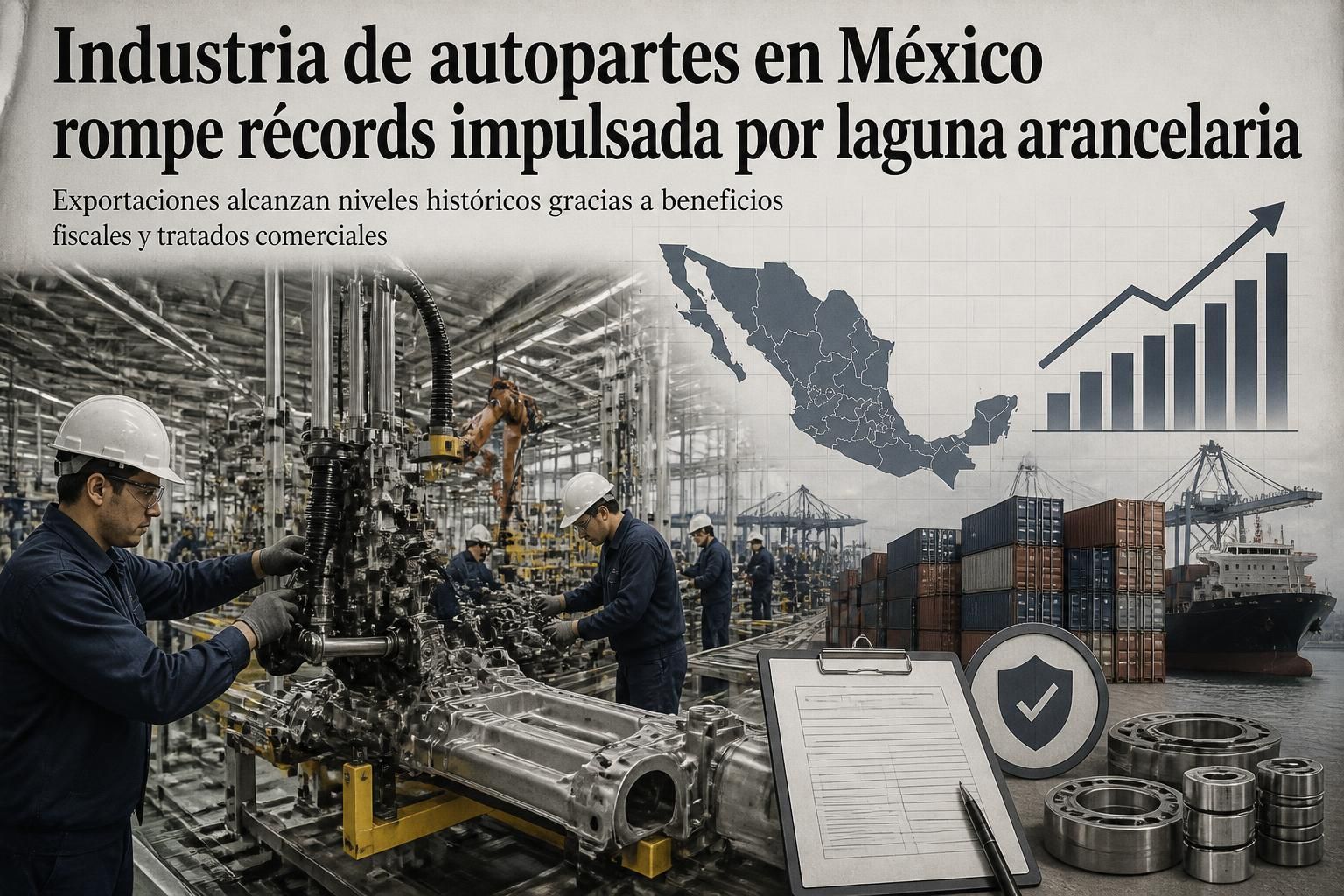 la industria de autopartes en méxico alcanza nuevos récords gracias a una laguna arancelaria, impulsando el crecimiento y la competitividad del sector automotriz nacional.