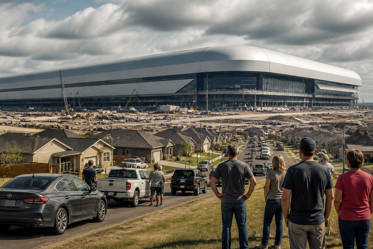 la enorme terafab de 100 millones de pies cuadrados de elon musk toma forma en el condado de grimes, generando preocupación entre los vecinos por los desafíos que esto implica.
