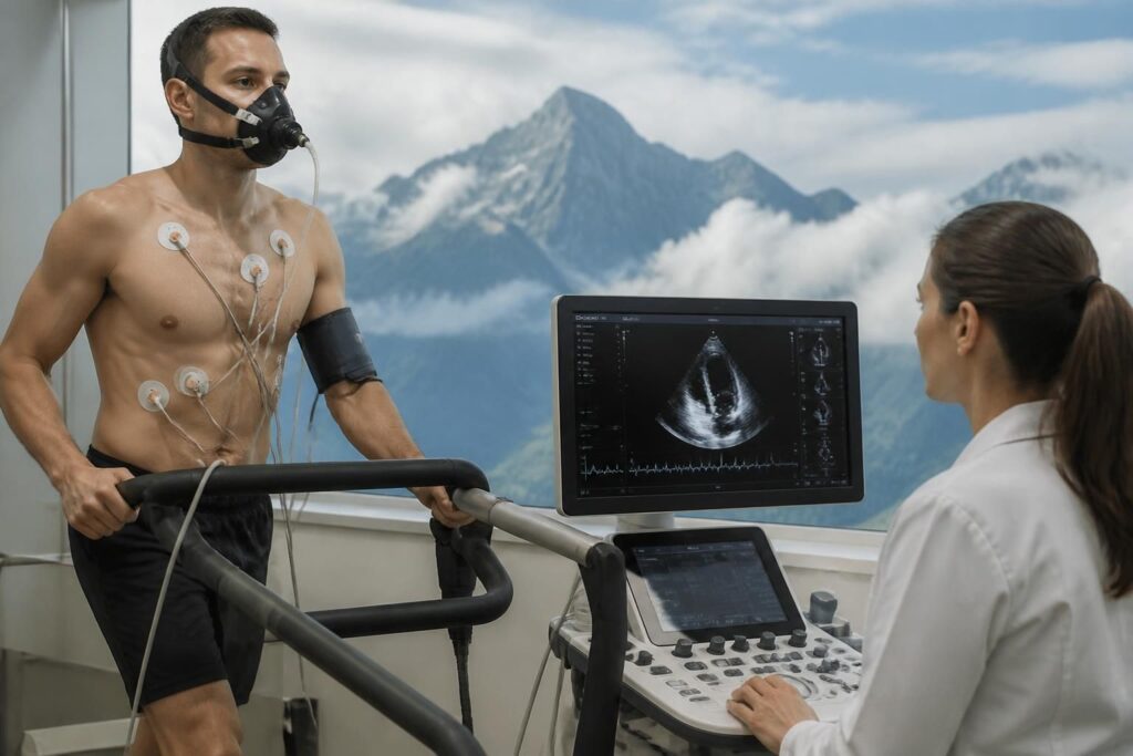 la ecocardiografía de esfuerzo es una herramienta eficaz para predecir el riesgo de mal de altura agudo, ayudando a identificar personas susceptibles y prevenir complicaciones en altitudes elevadas.