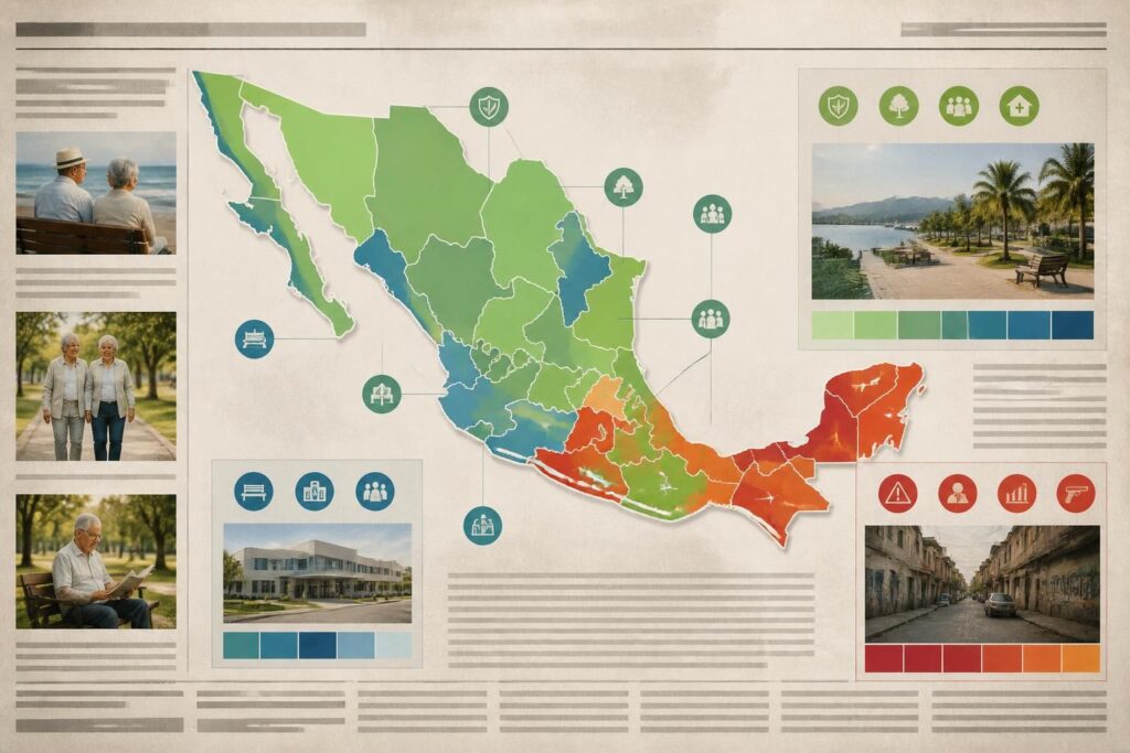 descubre los 10 lugares más seguros para jubilados en méxico y conoce 5 zonas que es mejor evitar para disfrutar de una jubilación tranquila y segura.