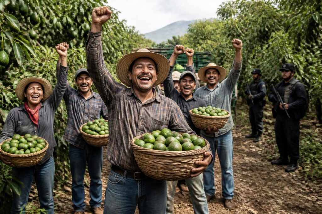 los recolectores de aguacate en méxico celebran la reanudación de las exportaciones a ee.uu., aunque continúan preocupaciones sobre la seguridad en las regiones productoras.