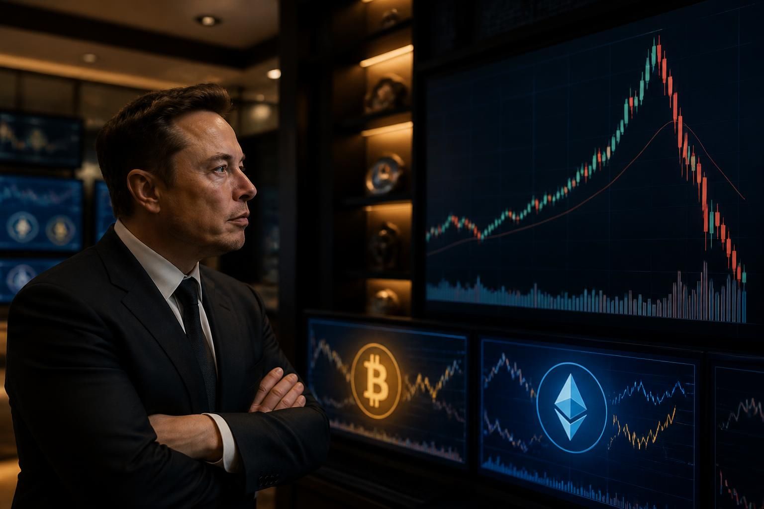 descubre cómo elon musk alcanzó el billón de dólares y luego retrocedió, y lo que sus inversiones en criptomonedas revelan que te sorprenderá.