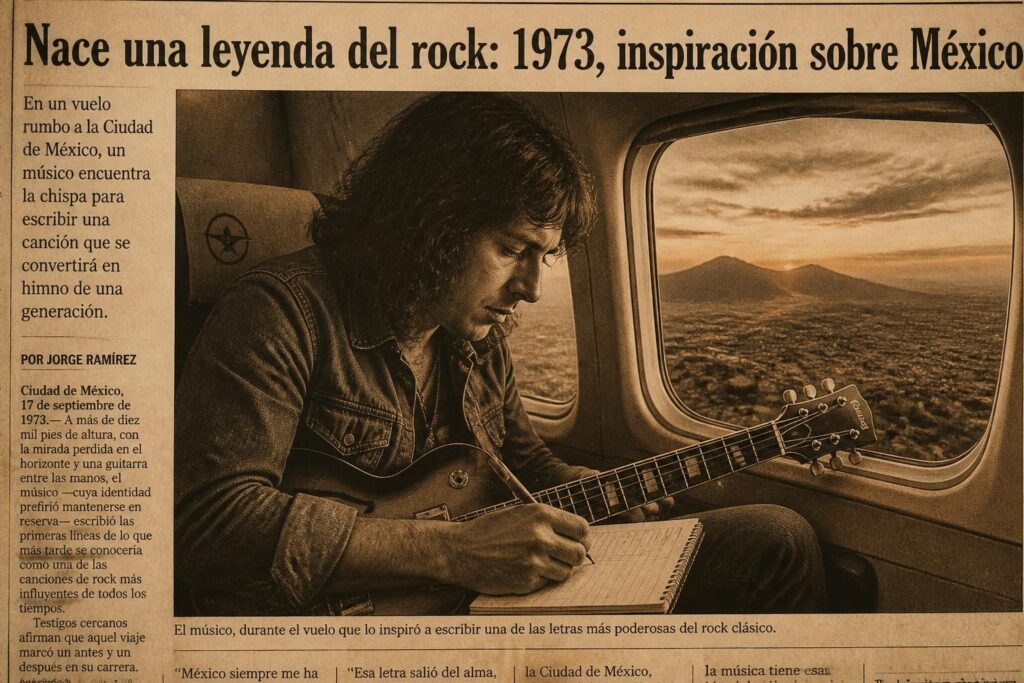 descubre la historia detrás de esta icónica canción clásica de rock de 1973, escrita en un avión sobre méxico y que sigue siendo un himno poderoso en la música.