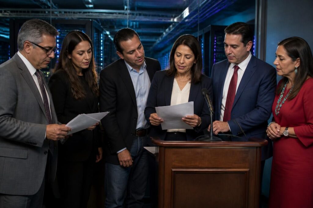 los candidatos a la gobernación de nuevo méxico presentan sus declaraciones sobre los centros de datos, abordando su impacto y propuestas para el desarrollo tecnológico en la región.