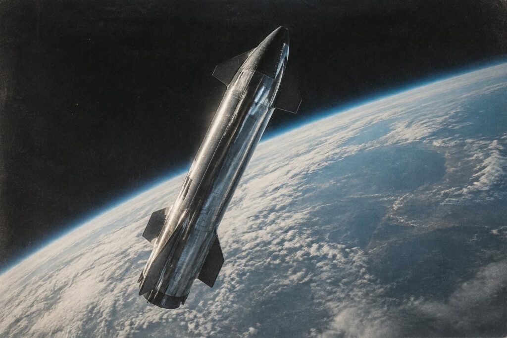 el gigantesco starship de spacex alcanza por primera vez la órbita, un hito histórico pese a los problemas registrados durante el vuelo.