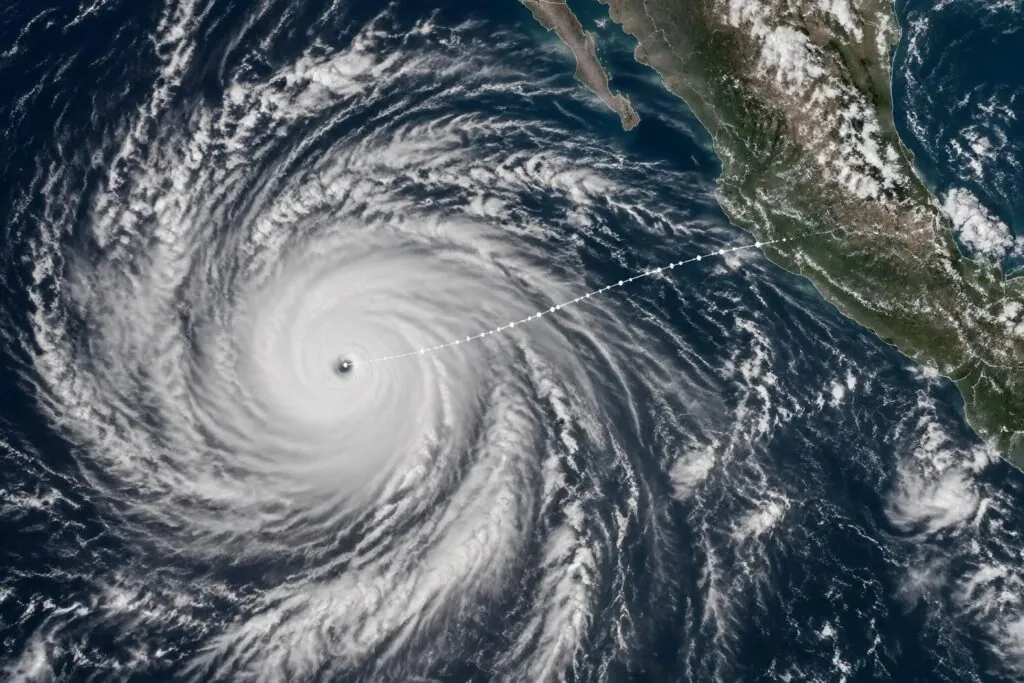 el poderoso huracán polo alcanza la categoría 5 frente a méxico. sigue su trayectoria y conoce los detalles de su evolución.