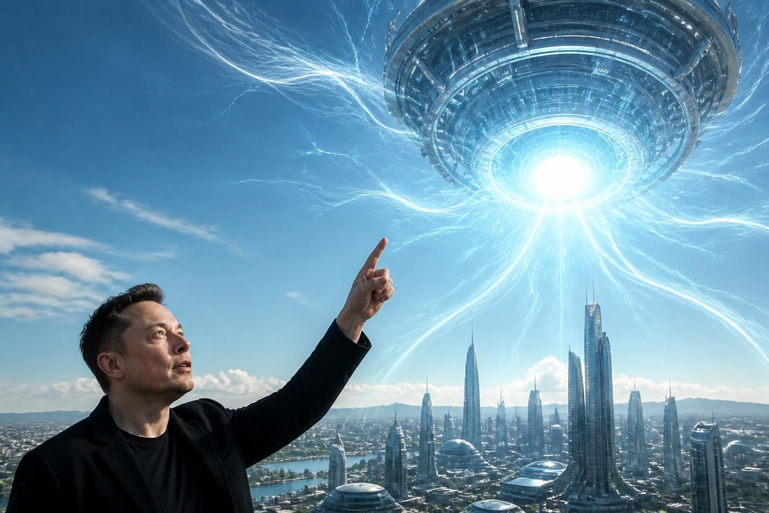elon musk anuncia un revolucionario reactor de fusión en el cielo que proporcionará energía 100% gratuita y limpia para el mundo.