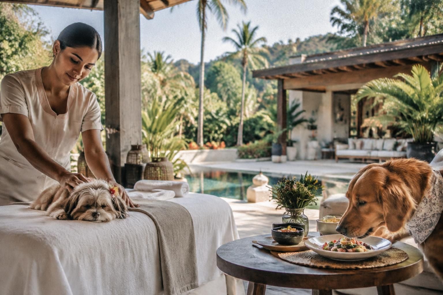 descubre el nuevo resort de lujo en méxico que consiente a los perros con masajes, menús personalizados y una experiencia vip.