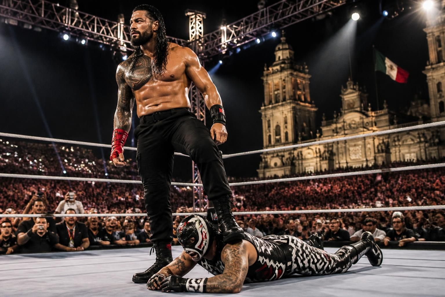 resumen de wwe raw en ciudad de méxico: roman reigns vence a pentagón en un impresionante enfrentamiento lleno de acción y emoción.