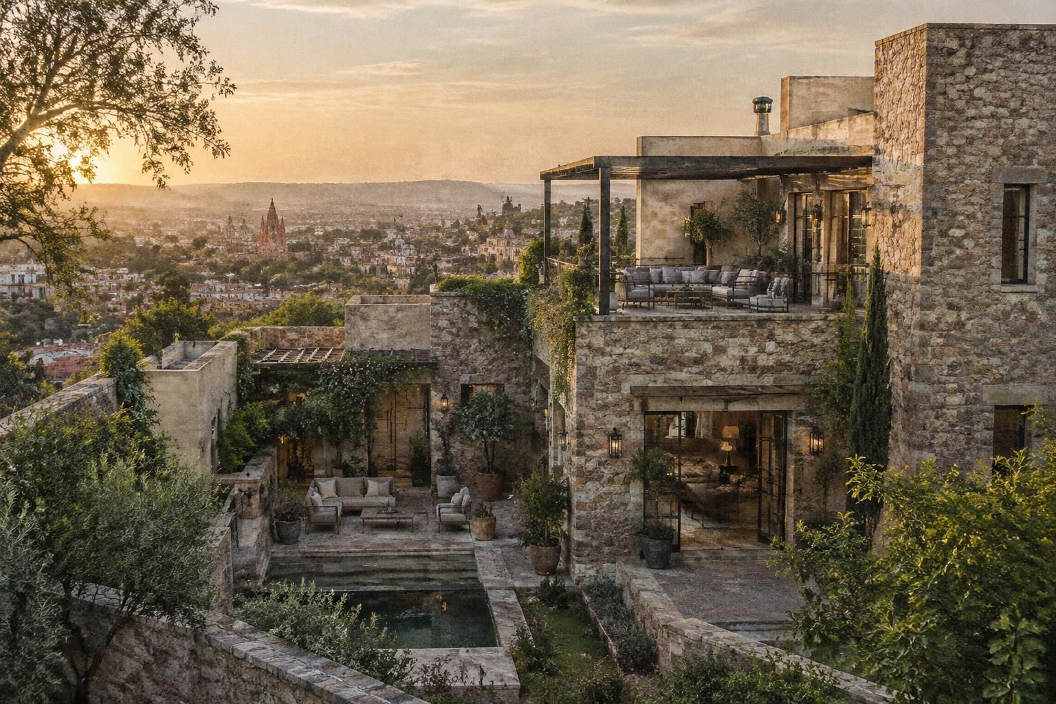 descubre la residencia en san miguel de allende diseñada por manuel cervantes, ahora a la venta por 6,9 millones de dólares.