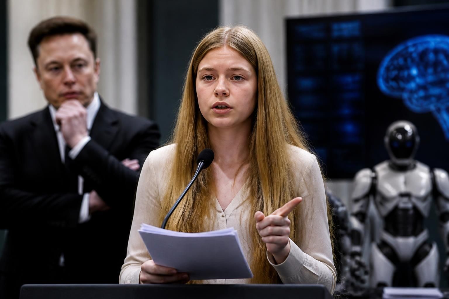 vivian wilson, la hija de elon musk, lanza duras críticas contra su padre y la inteligencia artificial en un impactante nuevo anuncio que genera debate.