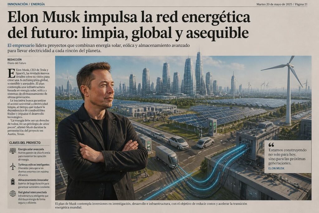 descubre la visión de elon musk para crear una red energética asequible y revolucionaria que podría transformar el futuro de la energía sostenible.