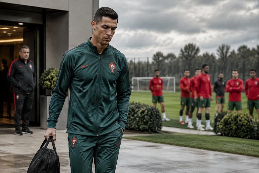 cristiano ronaldo podría enfrentar 30 días de suspensión y una multa tras abandonar la concentración de la selección portuguesa.