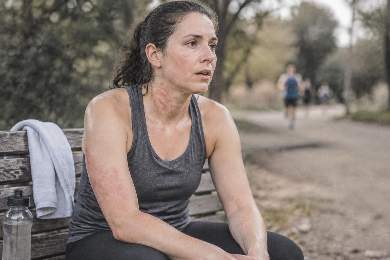 conoce un caso de urticaria y angioedema inducidos por el ejercicio y descubre cómo identificar esta reacción alérgica relacionada con la actividad física.